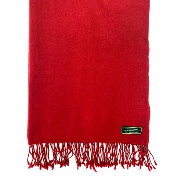 PASHMINA Wool Luxury Winter Scarf Shawl Evening Wrap with Tassels - Picture 2 of 7